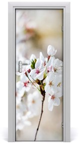 Ajtóposzter öntapadós Cseresznye virágok 95x205 cm