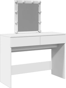 vidaXL fehér fésülködőasztal LED-del 100 x 40 x 130 cm