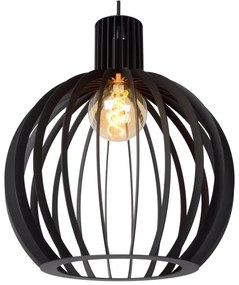 Lucide 73400/02/30 - Csillár zsinóron MIKAELA 2xE27/60W/230V fekete