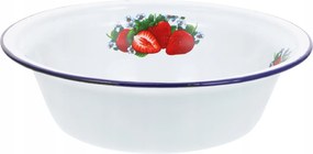 Tésztatál, Zománcozott Asztali Edények retro eper