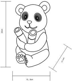 Globo 33876 - LED Napelemes lámpa SOLAR LED/0,12W/3V IP44 panda