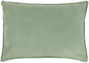Zöld bársony párnahuzat MISTY JADE 72x52 cm