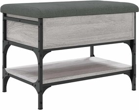 vidaXL szürke sonoma színű szerelt fa cipőtároló pad 62 x 42 x 45 cm