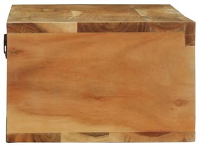 tömör akácfa falra szerelhető TV-szekrény 100x30x19 cm