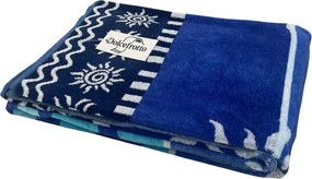 STROMBOLI Strandtörölköző kék 165x90cm