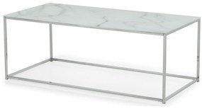 Dohányzóasztal Concept 55 204Szürke, Fehér, 45x60x120cm, Üveg, Sarok