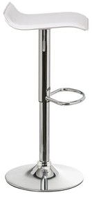 Fehér kárpitozott állítható magasságú bárszék szett 2 db-os (ülésmagasság 63 cm) – Casa Selección