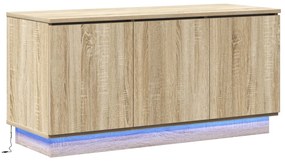 TV szekrény Sonoma tölgy 100x38x49 cm Mérnöki fa