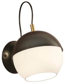 Viokef BRODY fali lámpa, fekete, E27 foglalattal, VIO-3098000