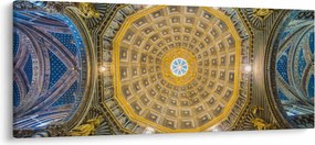 A Siena templom mennyezetének képe (120x50 cm)
