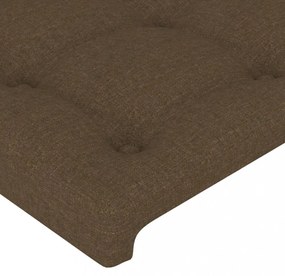 sötétbarna szövet fejtámla szárnyakkal 103 x 23 x 118/128 cm