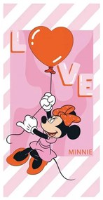 Disney Minnie Love fürdőlepedő, strand törölköző 70x140cm