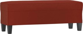 vidaXL bordó műbőr pad 100 x 35 x 41 cm