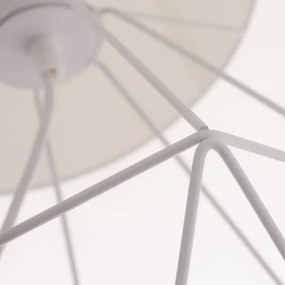 Asztali lámpa  BASKET 1xE27/60W/230V fehér