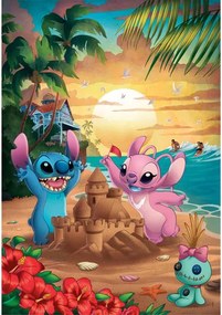 Disney Lilo és Stitch, A csillagkutya Beach 500 db-os puzzle Clementoni