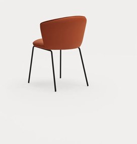 Narancssárga kárpitozott étkezőfotel szett 2 db-os Add – Teulat