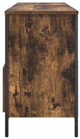 füstös tölgy fürdőszobai mosdószekrény fiókokkal 90x34,5x60 cm