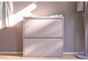 Szürke-bézs fém cipőtartó Billy – Spinder Design