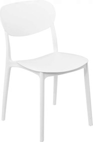 Étkezőszék Műanyag Fehér Klasszikus 46 x 54,5 x 79 cm