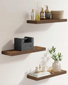 Polc fa Vasagle 60 x 20 cm barna árnyalatok