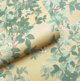 Holden Decor Imaginarium 3 Orange Tree okkersárga gyümölcsös papír tapéta – 14241