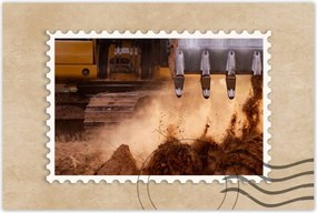 Poszterek 60x40 Kotrógép kanál földdel