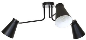 Luminex Mennyezeti lámpa BEVAN 3 3xE27/60W fekete LU5036
