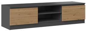 Aldabra RTV140 TV állvány, 140x36x40 cm, antracit-tölgy