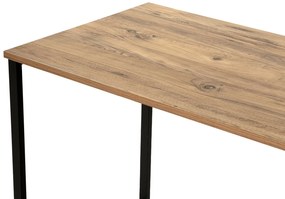 Íróasztal Twin Study Desk - Atlantic Pine, Fekete