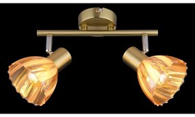 Globo 54315M-2 - Spotlámpa ZACHERY 2xE14/40W/230V arany