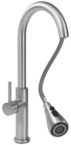 Konyhai csaptelep Rea Nest Brush Steel