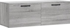 vidaXL szürke sonoma színű szerelt fa faliszekrény 100 x 36,5 x 35 cm