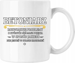 Betonkeverő bögre fehér 330ml