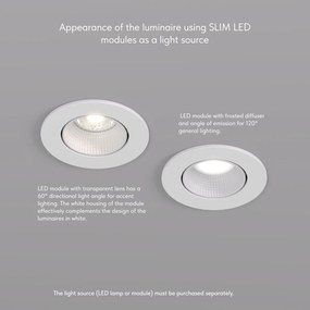 Rodvig series recessed ceiling downlight — DK/EU-3061-WH