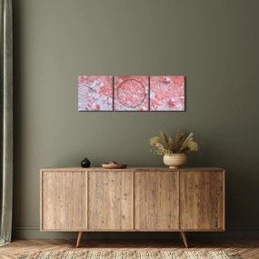 Kép - Tengerparti hangulat rózsaszín árnyalatokban (órával) (90x30 cm)
