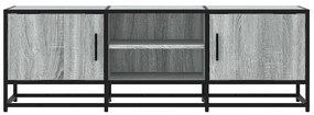 szürke sonoma színű szerelt fa és fém TV-szekrény 120x35x41 cm