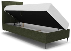 ILANO comfort kárpitozott boxspring ágy, 90x200, aragon 03, balos