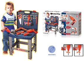 Quality Super Tool Gyermek Játék Szerszámkészlet Bőrönddel és Elektromos Fúrógéppel Barkács szett