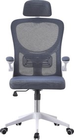 Irodai szék, szürke/fehér, MAGUS