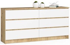 Komód Koa III (artisan tölgy + fehér). Akció -17%. 1070730