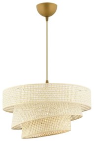 Zsinóros függőlámpa COUPER 1xE27/60W/230V krémszínű