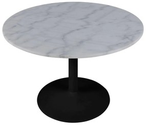 Tarifa márvány étkezőasztal 110 cm fehér-fekete