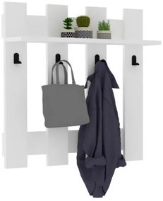 Fali akasztó CARINA 70x70 cm fehér