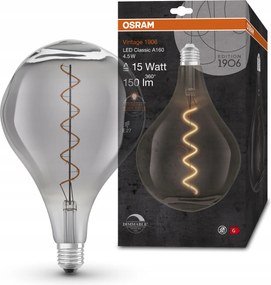 Ledvance szabályozható füstszínű Led izzó E27 4,5 W Big Grape, meleg fehér