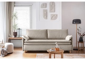 Bézs kinyitható kanapé 207 cm Simon – Miuform