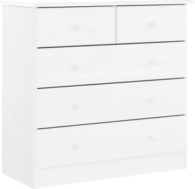 vidaXL ALTA fehér tömör fenyőfa komód 77x35x73 cm
