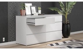 Fehér alacsony komód 153x84 cm Nova – Tvilum