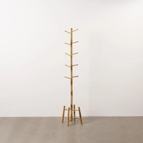 Natúr színű bambusz fogas 36x162 cm Manali – Ixia