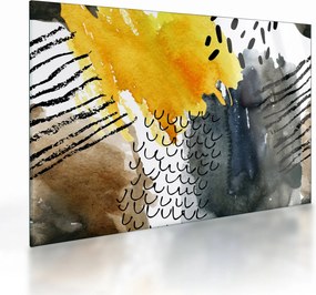 Üveg kép - Absztrakt akvarell (70x50 cm)
