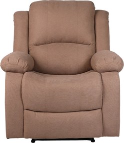 Állítható relaxáló fotel, barna szövet, ASKOY NEW